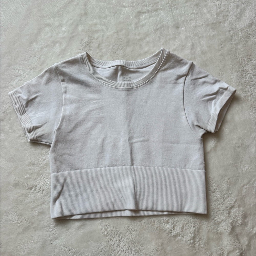 Aerie White Short Sleeve Tee